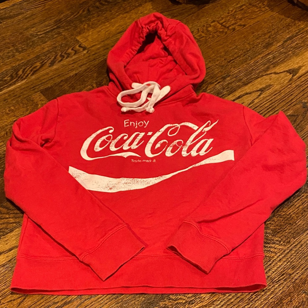 Kids Size XS Coca Cola Hooded Sweatshirt